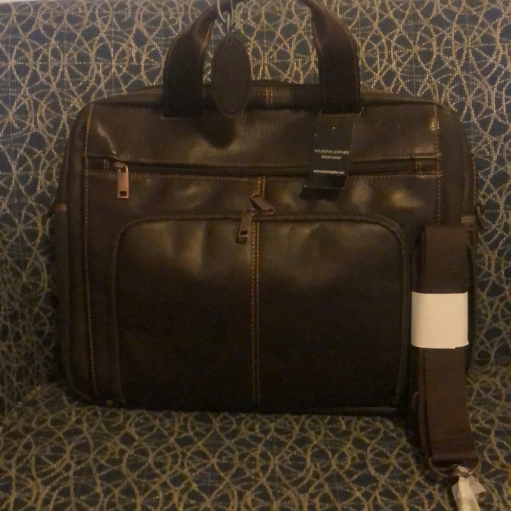 Brand new all leather briefcase. Wilson Leathers